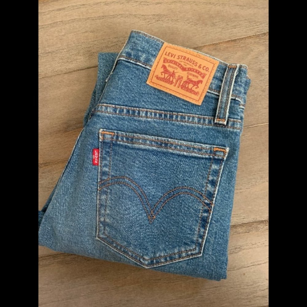 Levi's Wedgie Straight Jeans 25 - Picture 3 of 5
